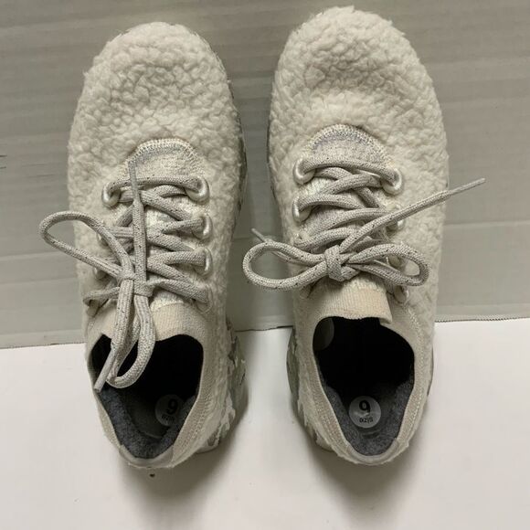 allbirds Pants - Allbirds Womens  6 Natural White Cloud Pixel Wool Dasher Fluff Sneaker Shoes